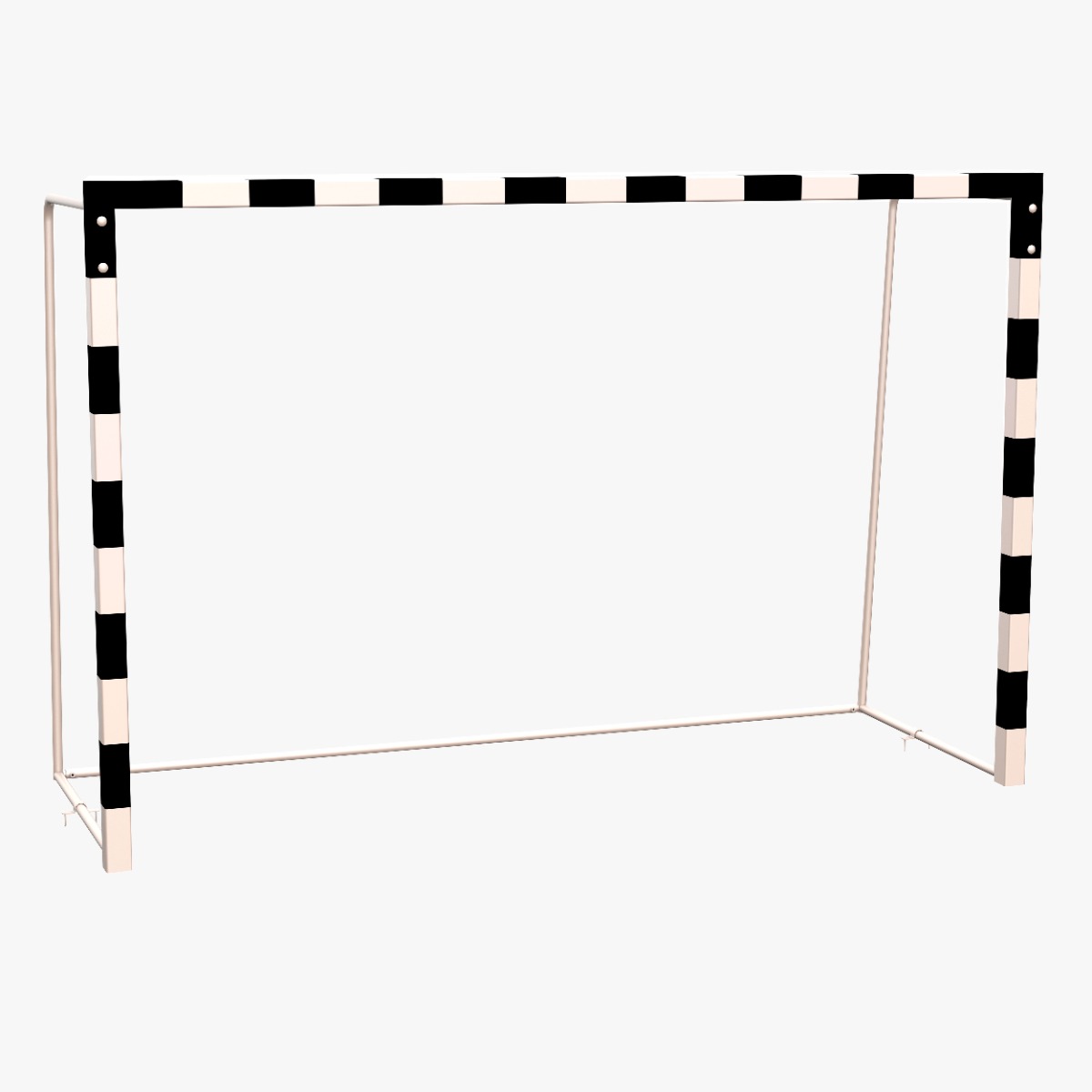 Ворота для мини-футбола, гандбола (с разметкой, без сетки) стальной профиль 80х80 мм ZAVODSPORTA