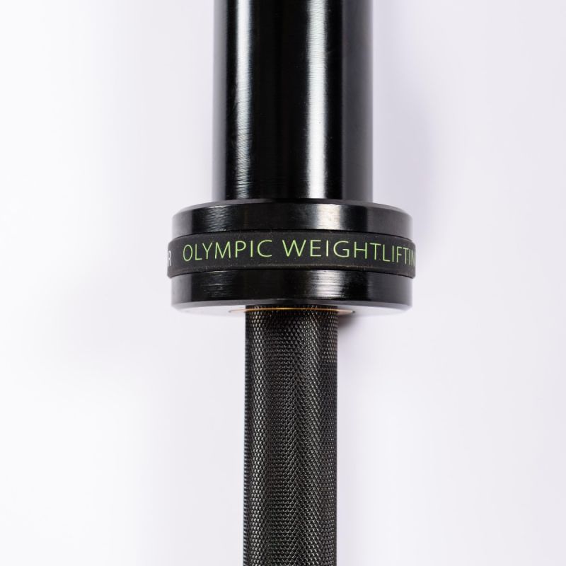 Гриф для штанги олимпийский 2200 мм (черный, до 500 кг, замки-пружины) D50 мм PROFI-FIT