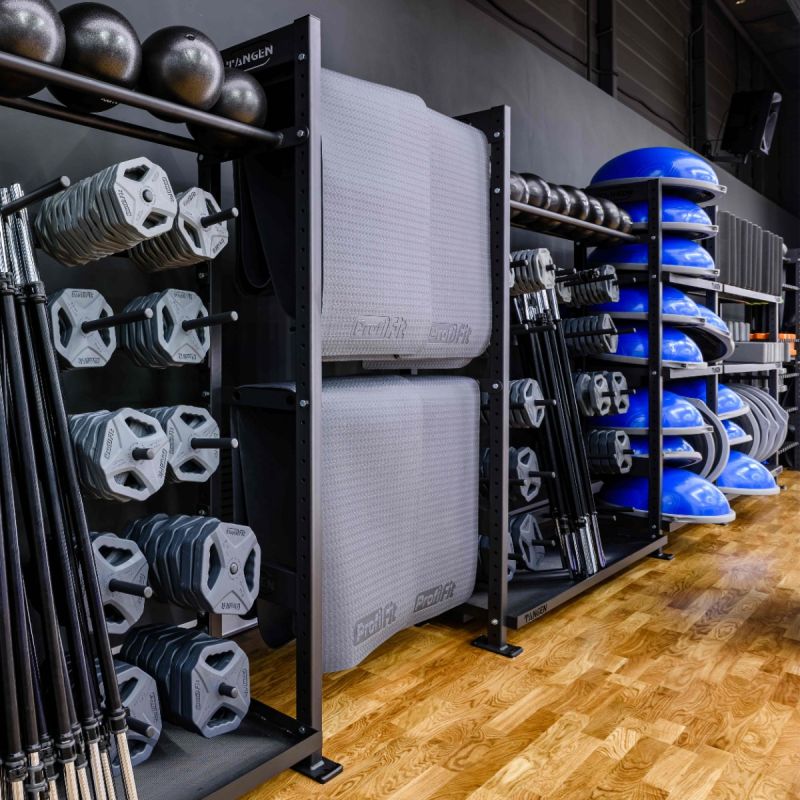 Коврик для йоги и фитнеса СТАНДАРТ (графит) 5 мм PROFI-FIT