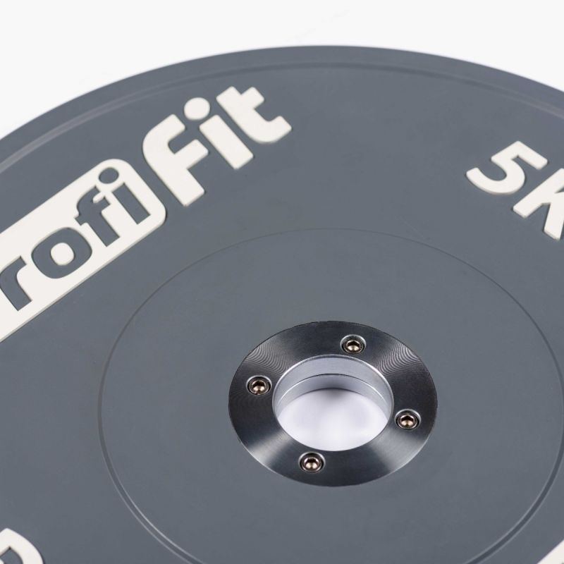 Диск профессиональный обрезиненный HARD цветной D51 мм PROFI-FIT 5 кг