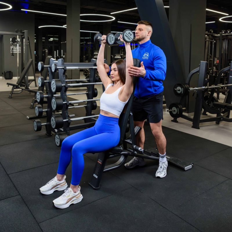 Гантельный ряд полиуретановый LEVEL (шаг 2,5 кг, 10 пар) PROFI-FIT 2,5-25 кг