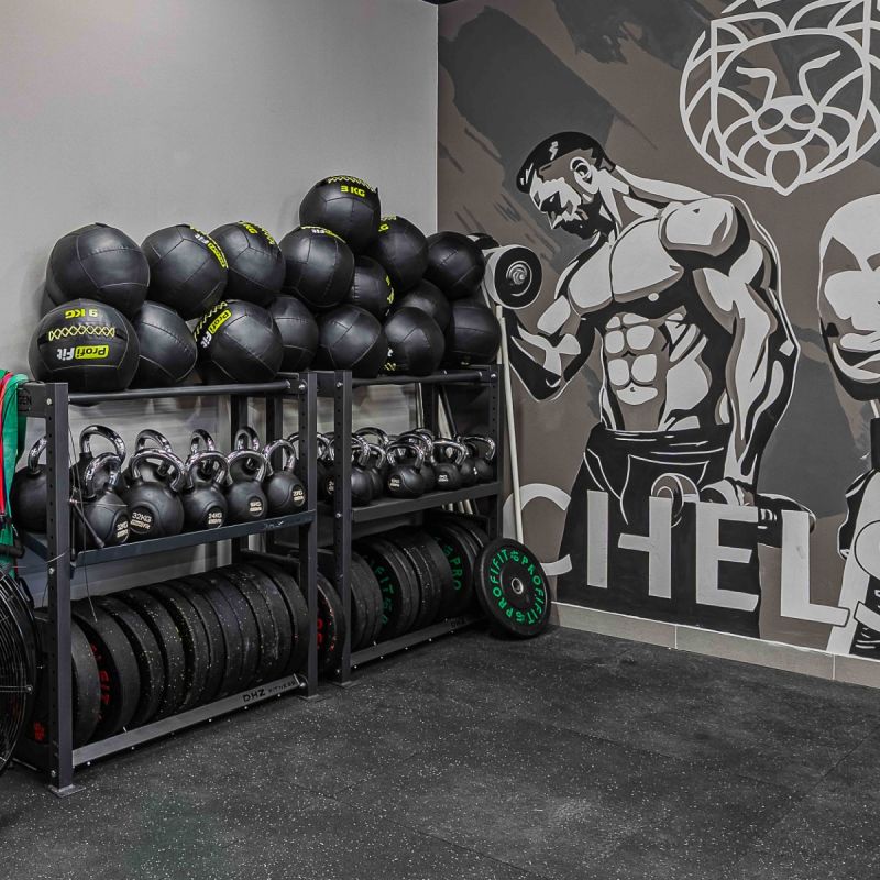 Гиря обрезиненная с хромированной ручкой PROFI-FIT 10 кг