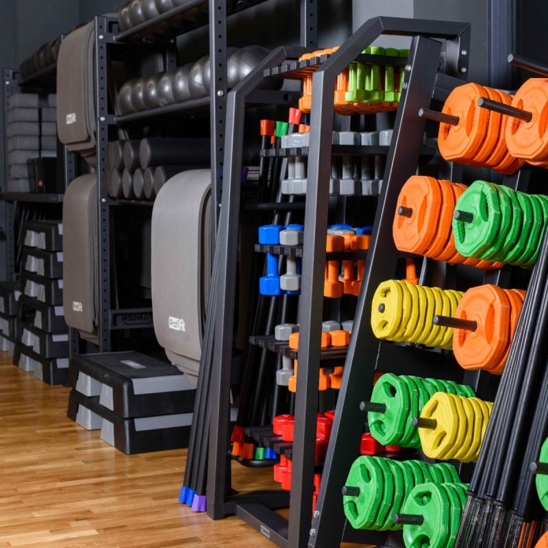 Гантель в виниловой оболочке, шестигранник PROFI-FIT 1 кг, зеленая