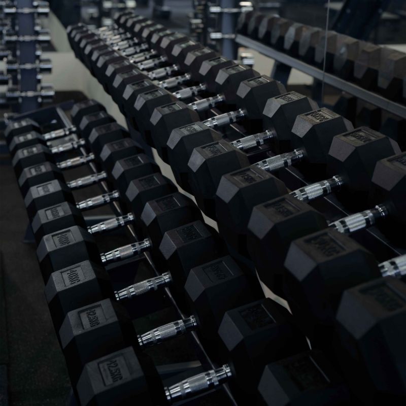 Гантель гексагональная обрезиненная PROFI-FIT 30 кг