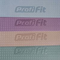 Коврик для йоги и фитнеса БАЗА (графитовый-серый) 5 мм PROFI-FIT