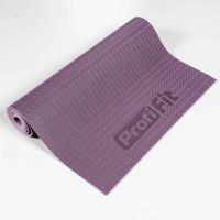 Коврик для йоги и фитнеса БАЗА (бордовый-пудровый) 5 мм PROFI-FIT
