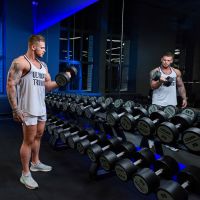 Гантельный ряд полиуретановый LEVEL (шаг 2,5 кг, 5 пар) PROFI-FIT 40-50 кг