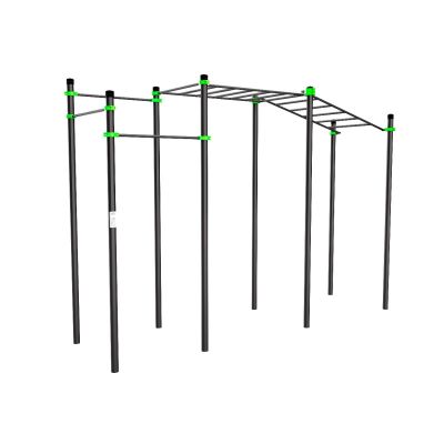 W215 Воркаут (3 перекладины, рукоход классический, рукоход в подъем) ZAVODSPORTA