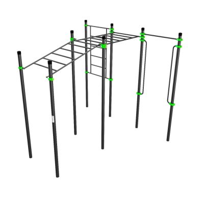 W228 Воркаут (рукоход в подъем и клас., швед стенка, перекладина, перекладины верт.) ZAVODSPORTA