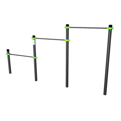 W247 Воркаут Тройной каскад турников для отжиманий и подтягиваний ZAVODSPORTA