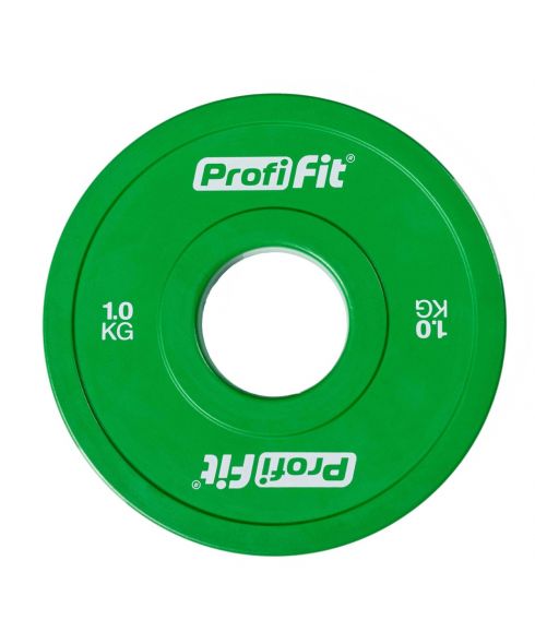 Диск профессиональный обрезиненный (цветной) D51 мм PROFI-FIT 1 кг