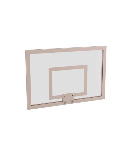 Щит баскетбольный тренировочный (стекло 10 мм) 800х1200 мм ZAVODSPORTA