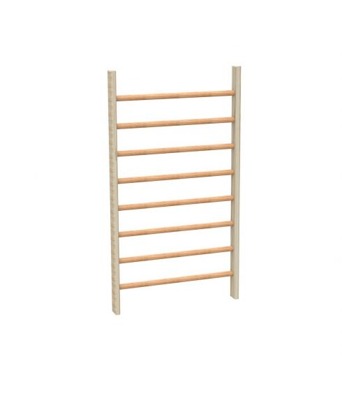 Стенка шведская, гимнастическая (в разобранном виде) массив 90 мм, 2,6х0,8 м ZAVODSPORTA