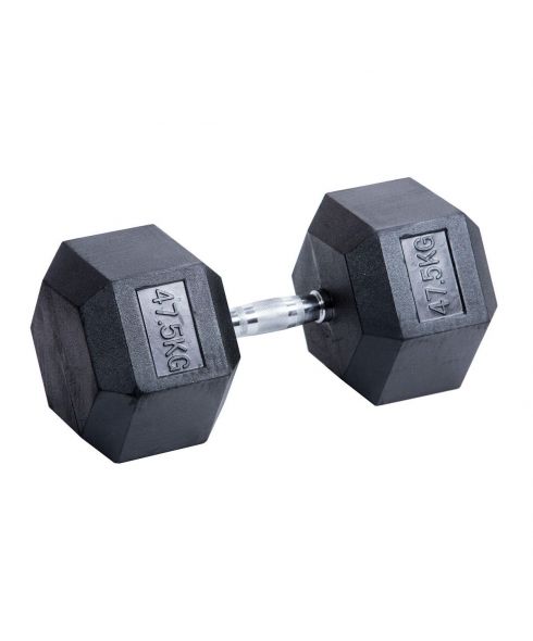 Гантель гексагональная обрезиненная PROFI-FIT 47,5 кг