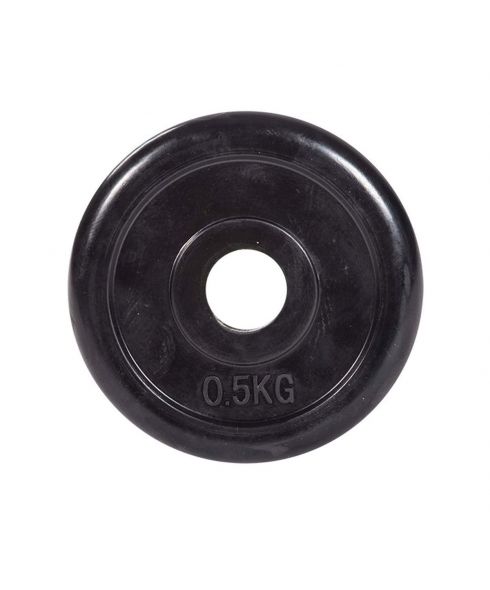 Диск обрезиненный классический, черный D26 мм PROFI-FIT 0,5 кг