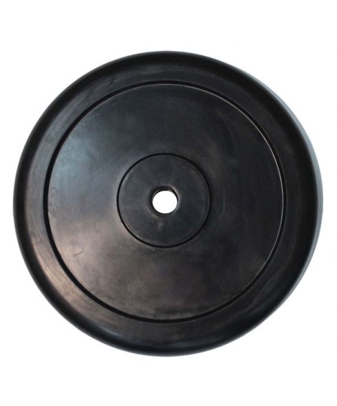 Диск обрезиненный классический, черный D26 мм PROFI-FIT 25 кг