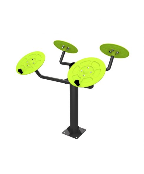 S-1002 Уличный тренажер для мышц плечевого пояса (большие тарелки) ZAVODSPORTA