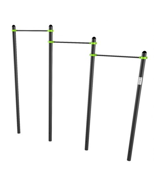 W311 GTO Перекладины разноуровневые для подтягивания из виса на высокой перекладине  ZAVODSPORTA